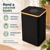 Rebin Compact 100 L előnyei: 100 literes kapacitás, kivehető belső zsák és helytakarékos forma.